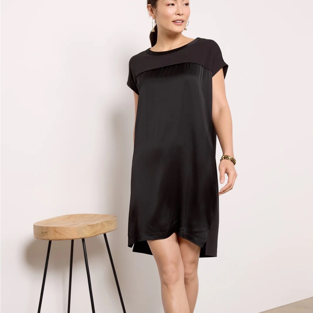 Evereve Amelia Shift Dress Black • Medium